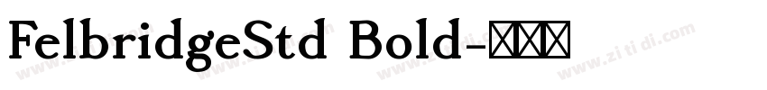 FelbridgeStd Bold字体转换